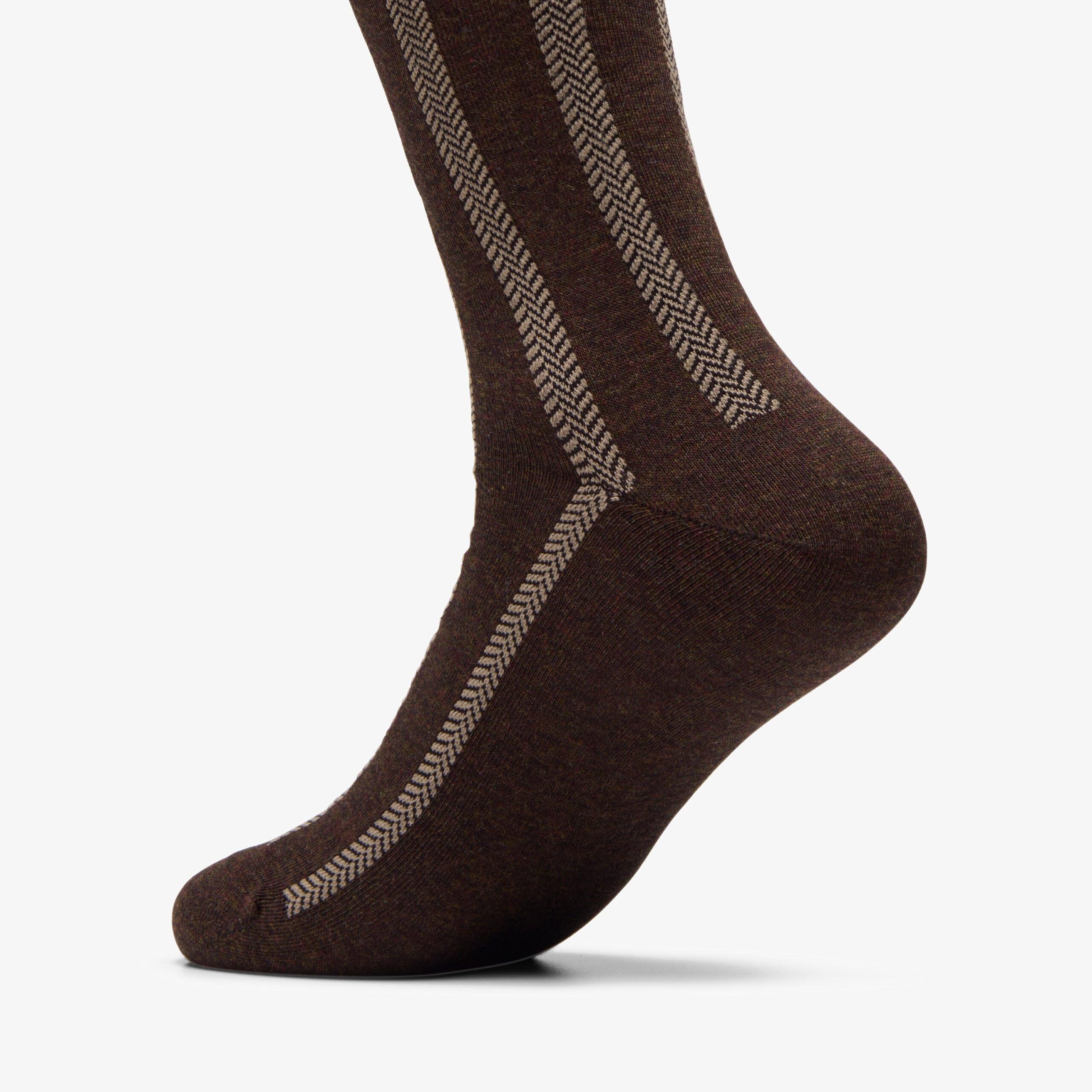 Vertical Zigzag Crew Brown - Image 2