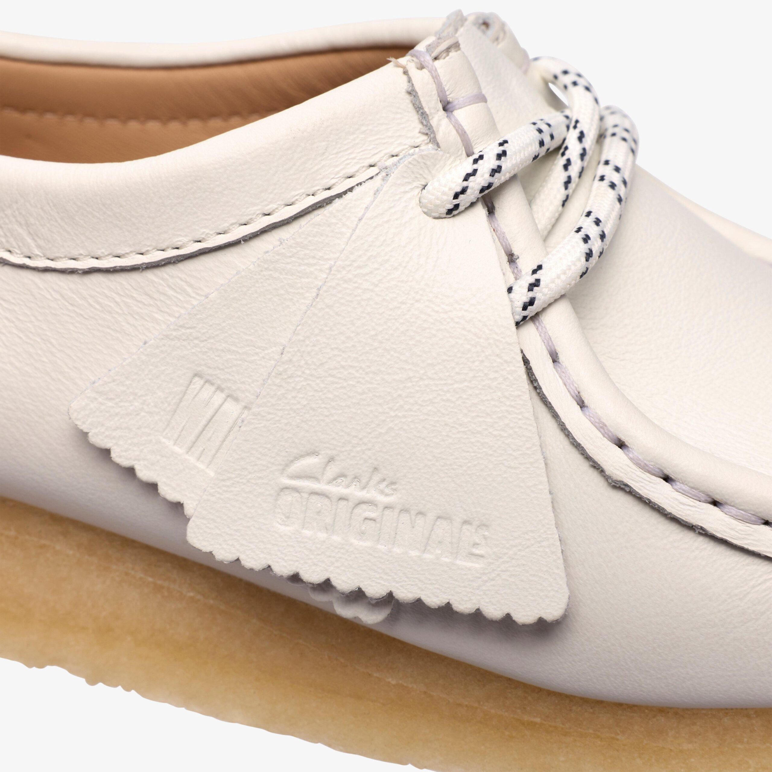 Wallabee White Grain Leather - Image 8
