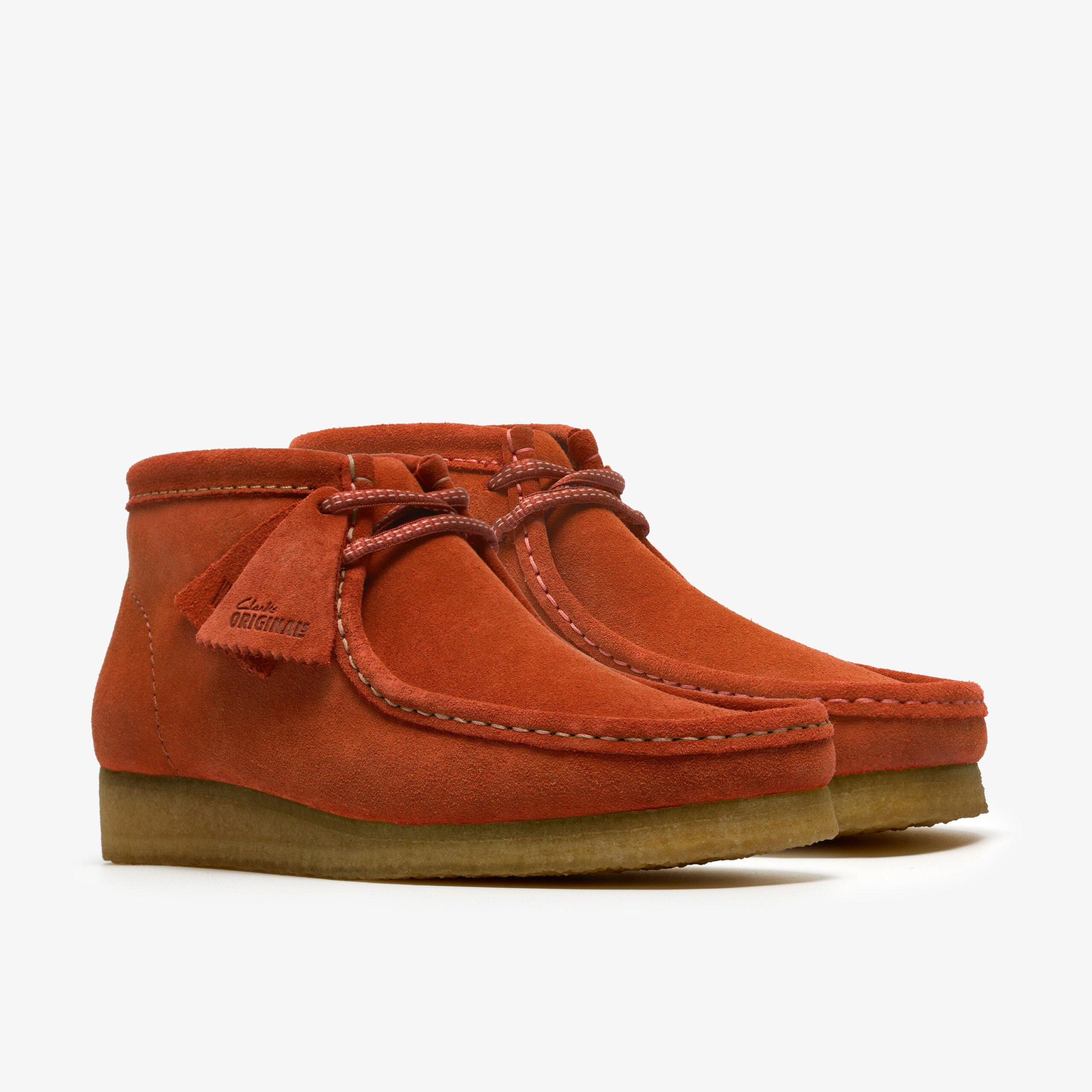 Wallabee Boot Orange Suede - Image 4