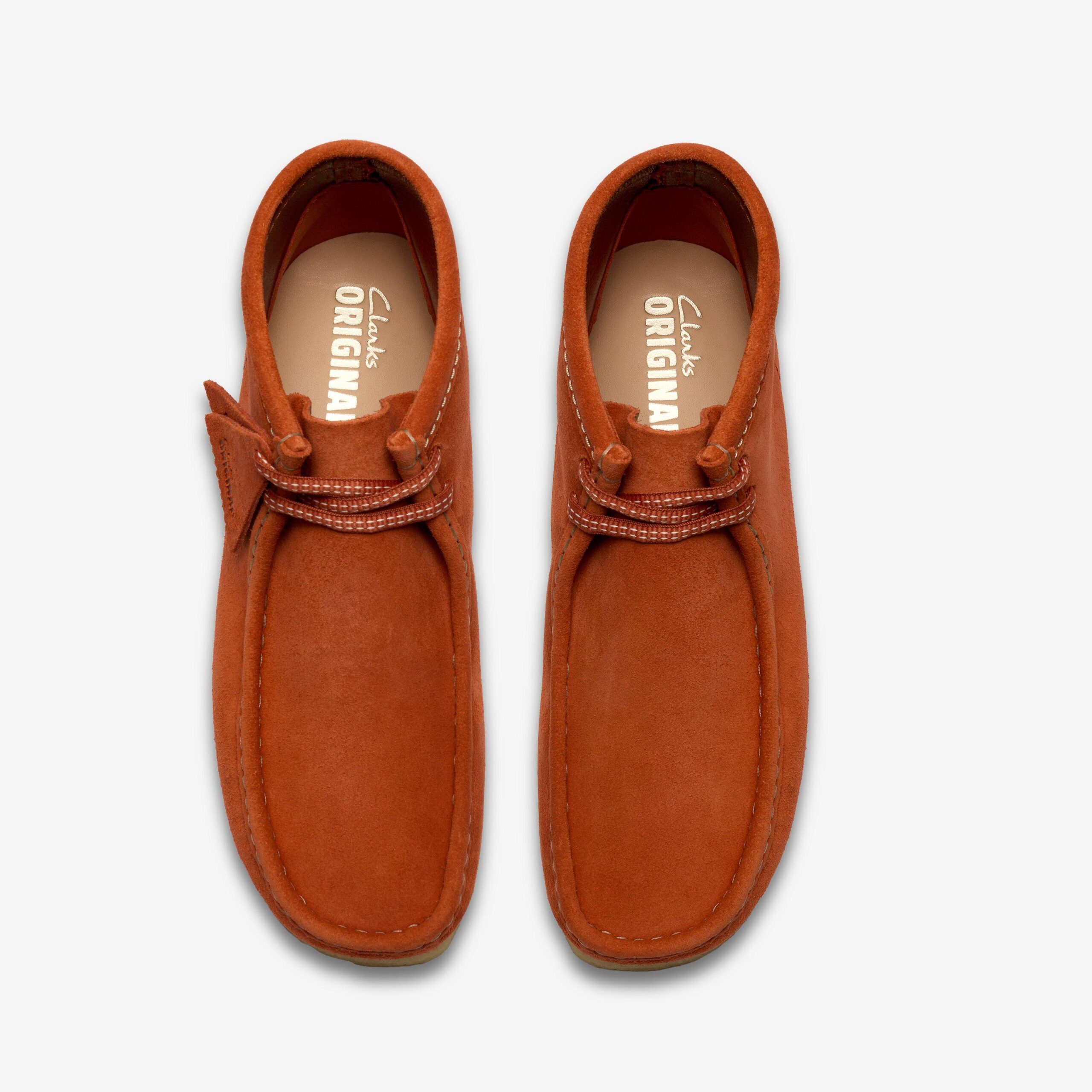 Wallabee Boot Orange Suede - Image 6