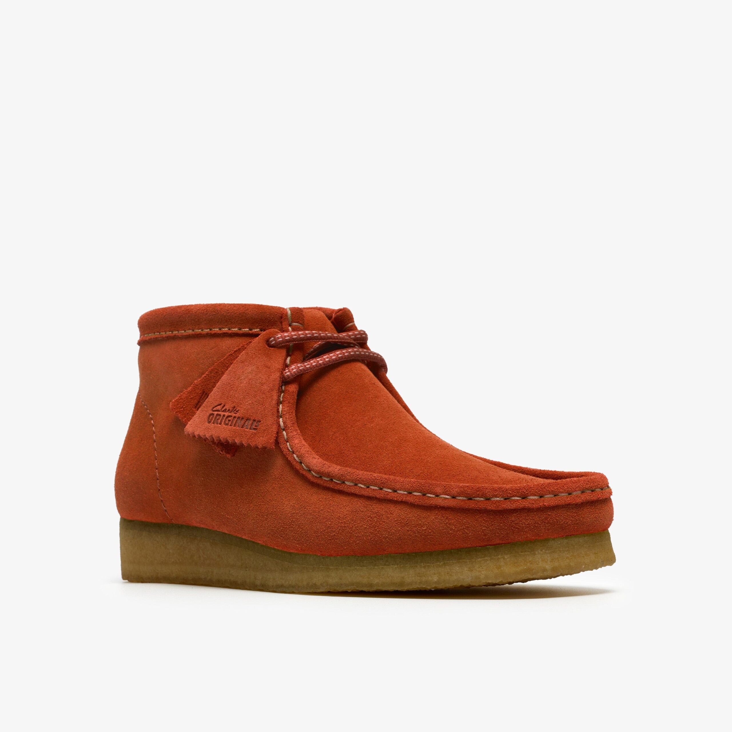 Wallabee Boot Orange Suede - Image 7