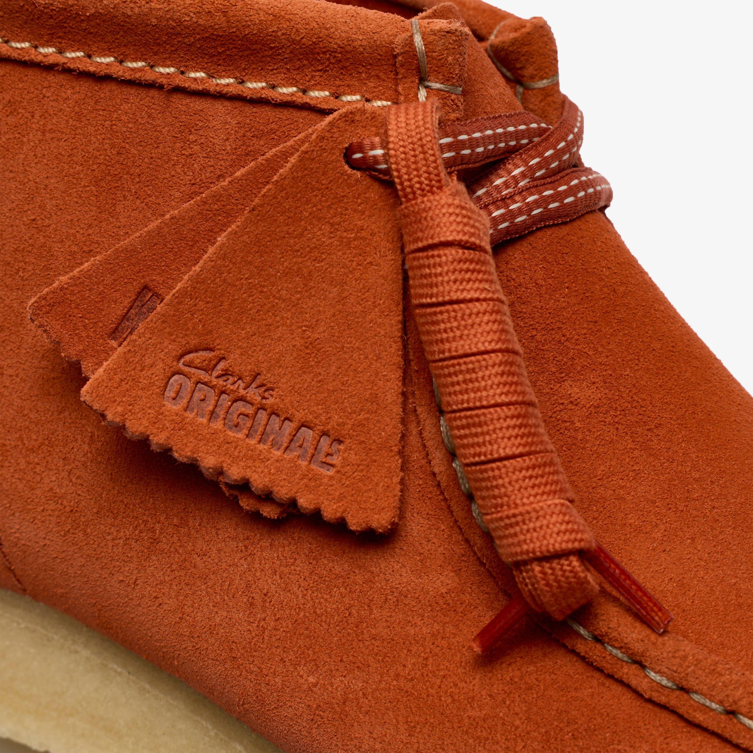 Wallabee Boot Orange Suede - Image 8