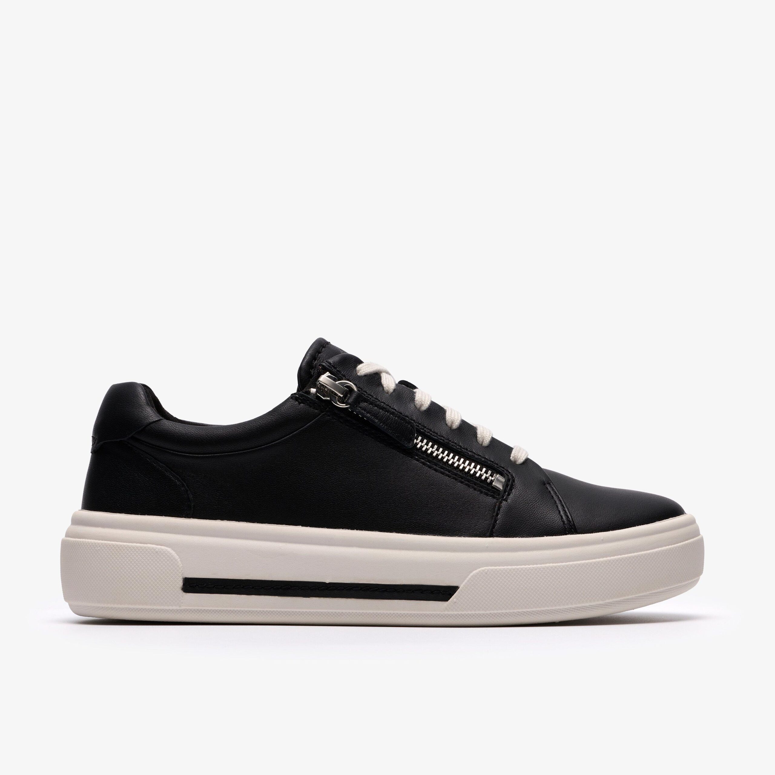 Hollyrose Zip Black Leather