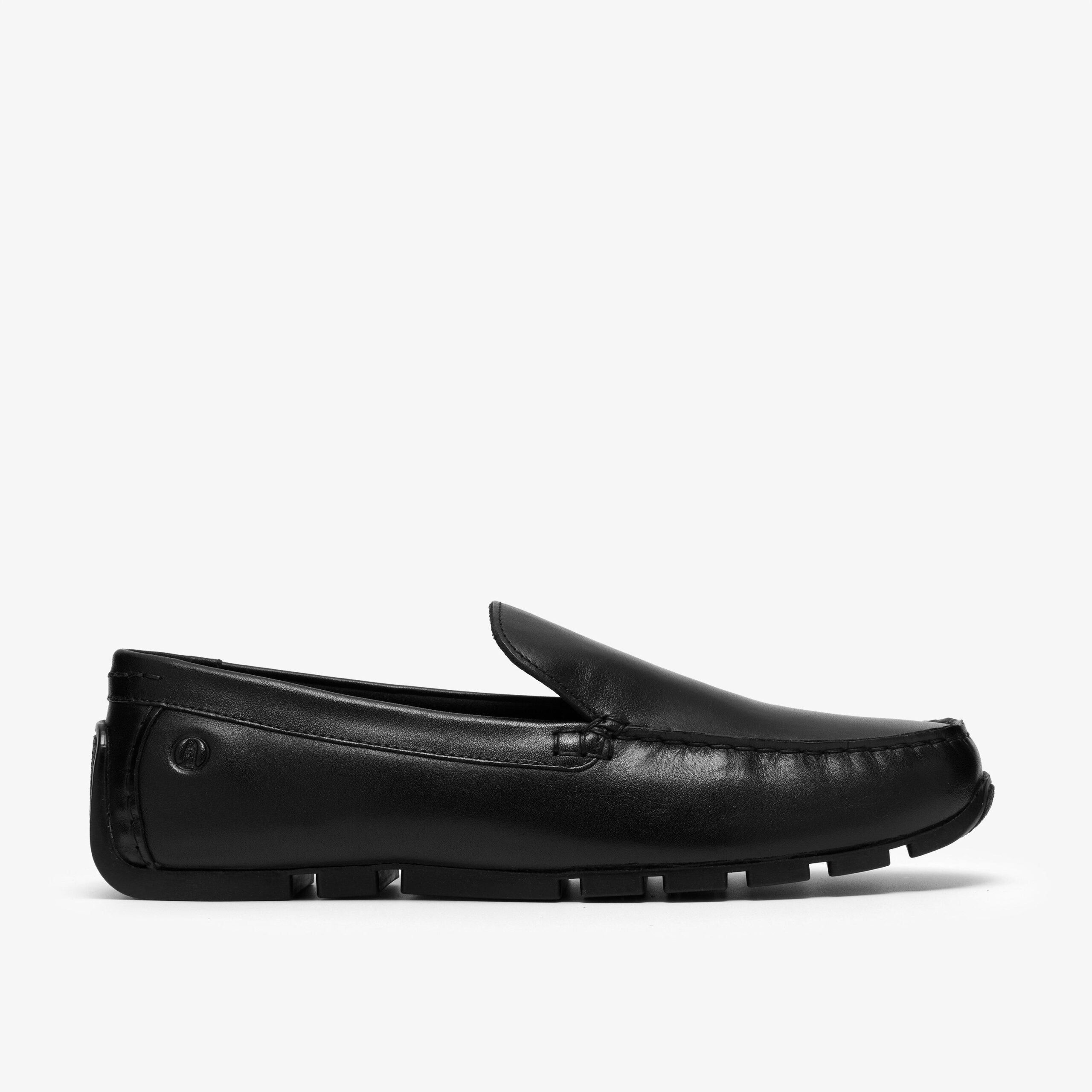 Corsley Plain Black Leather