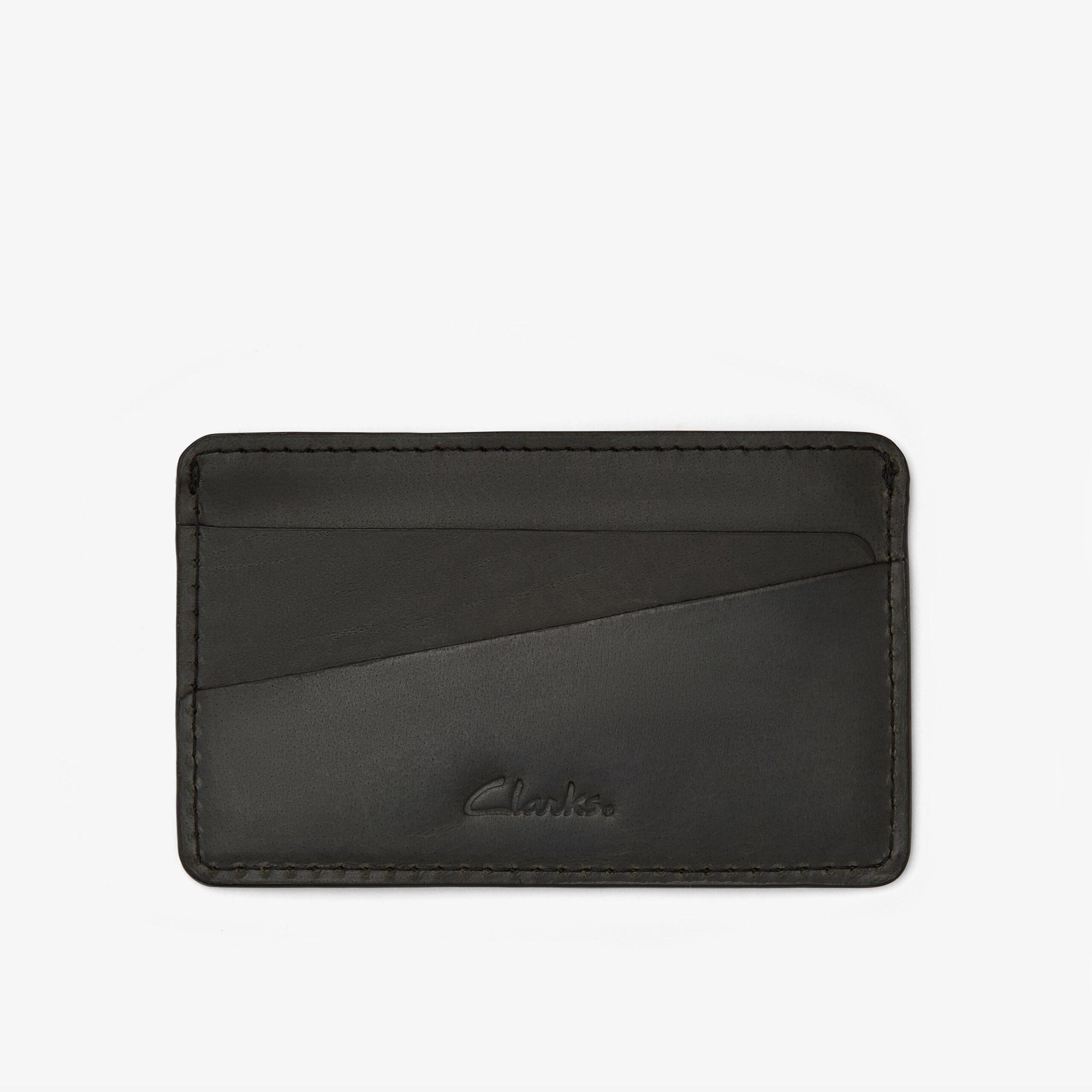 Buff Waxy Card Holder Black