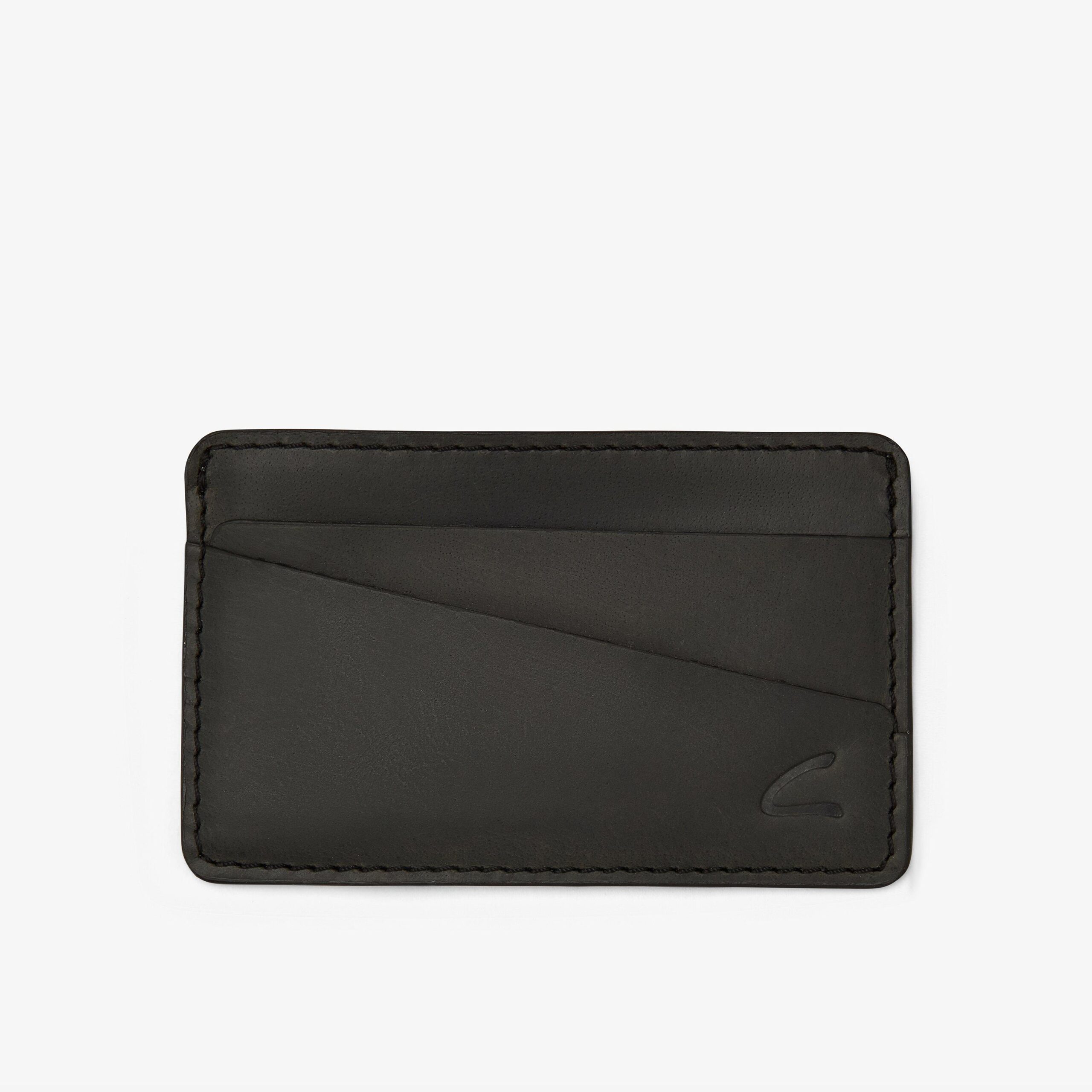 Buff Waxy Card Holder Black - Image 2