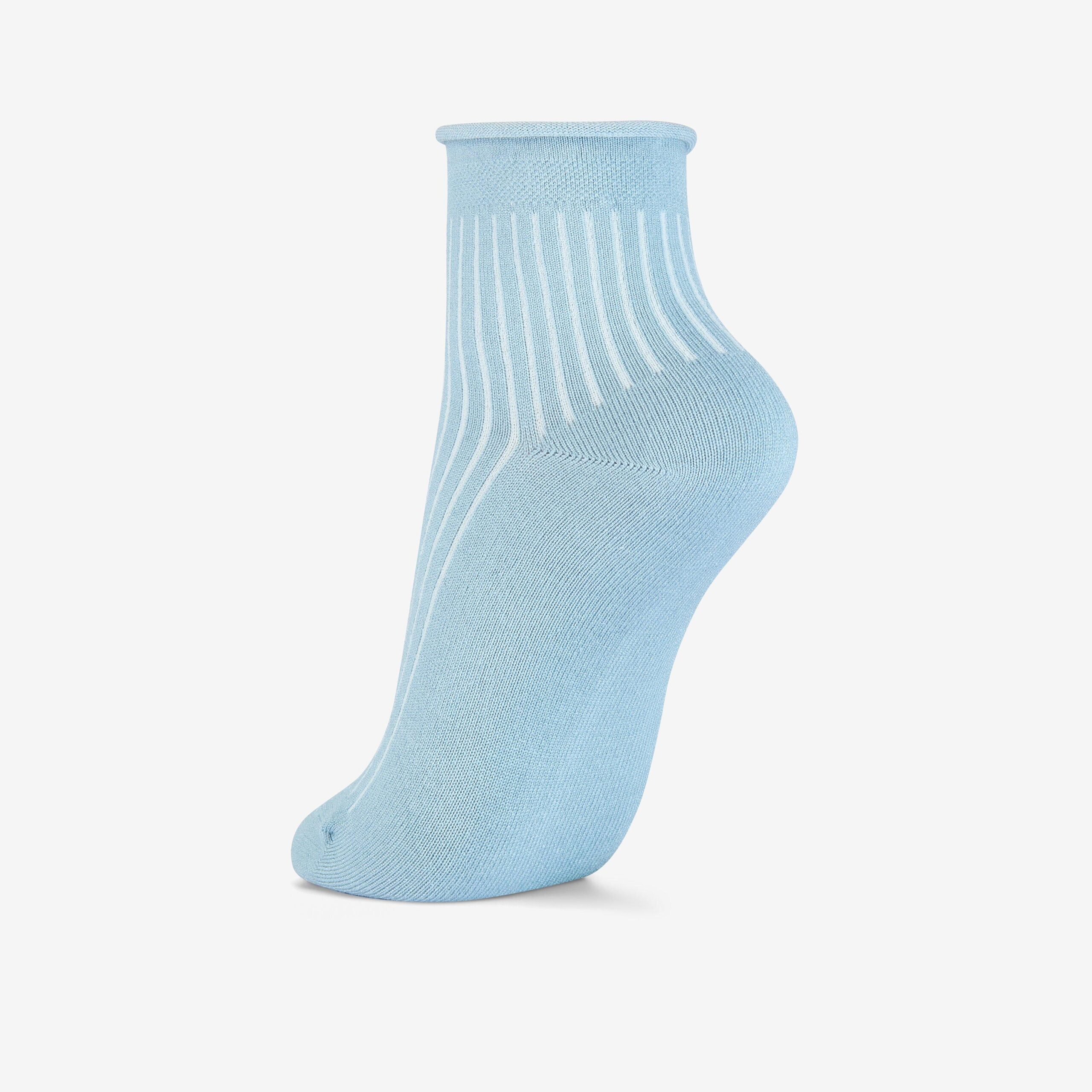 Rib Roll Top Light Blue - Image 2
